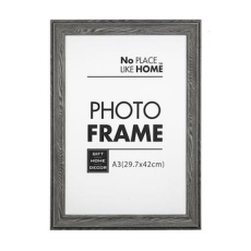 Picture Frame - A3 Certificate, Charcoal Grey Plastic 